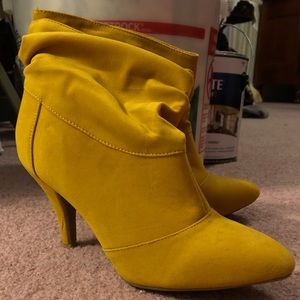 Yellow Bamboo Booties